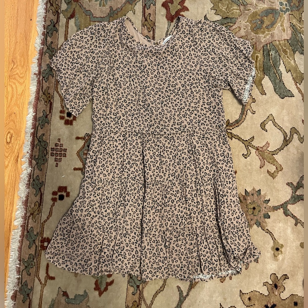 WORN ONCE Abercrombie leopard dress Size Medium